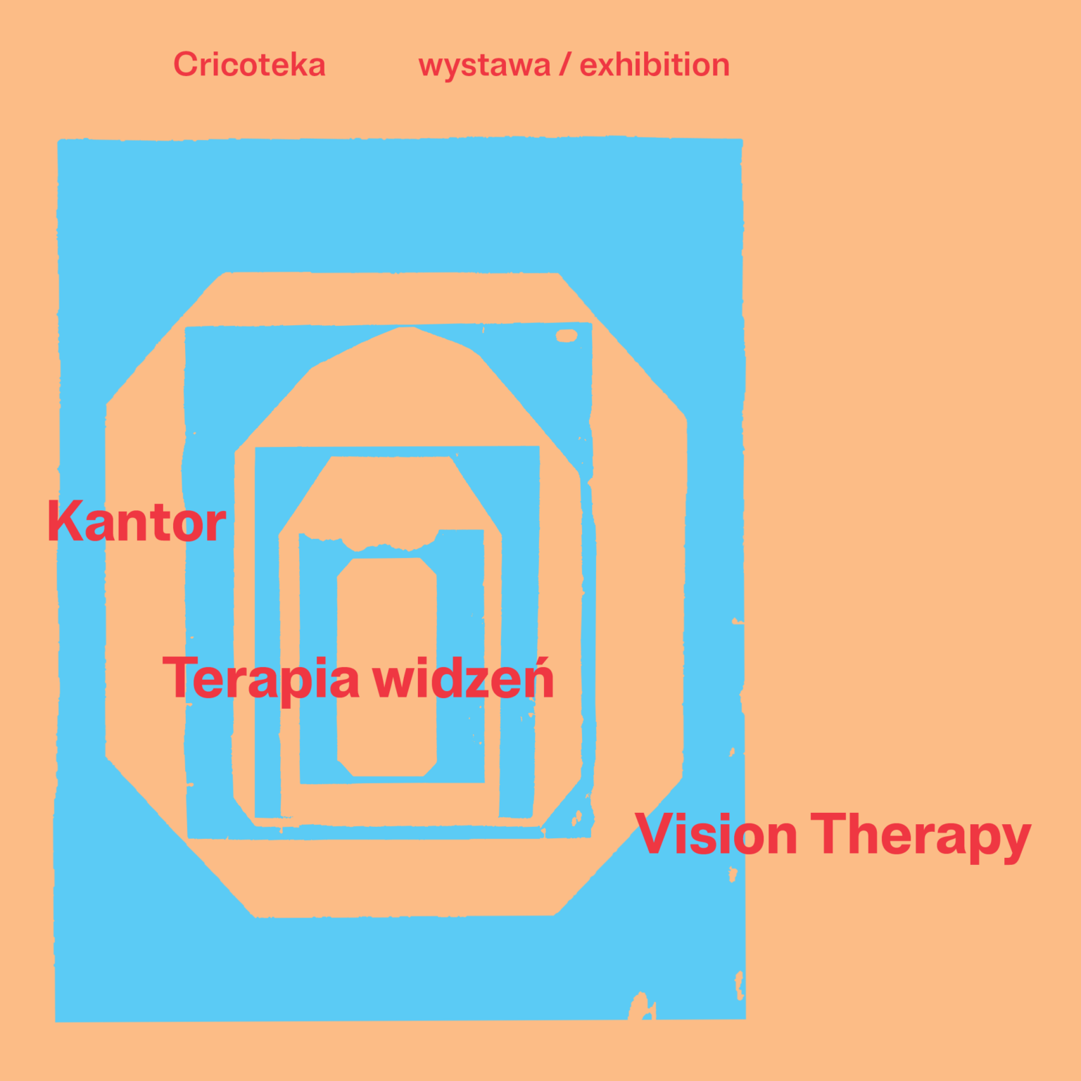 Plakat wydarzenia:  wystawa Kantor. Terapia widzeń